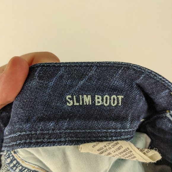 American Eagle Dark Wash Slim Boot Jeans Size 2 - Picture 6 of 7